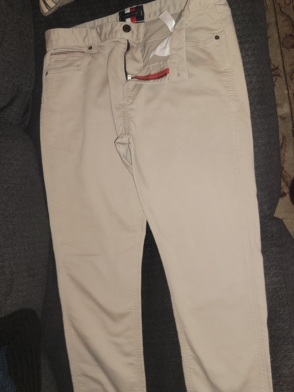 Tommy Hilfiger Men's Cotton Chinos in Beige